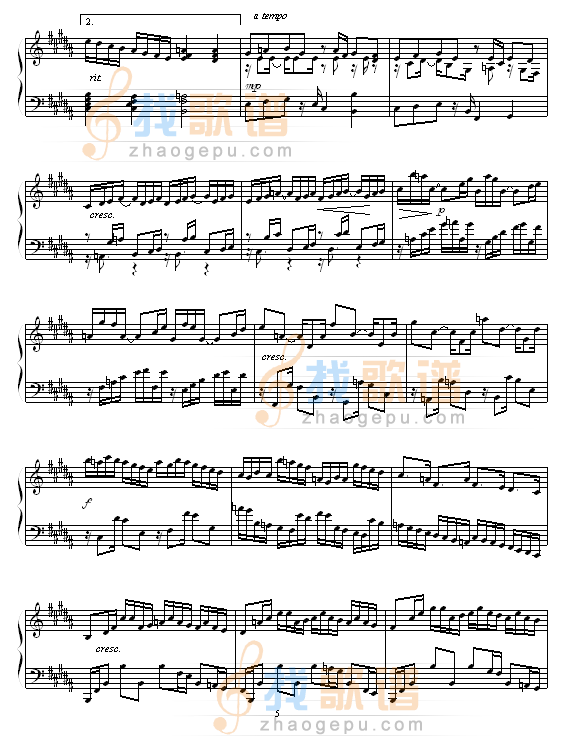 Etude in B Major