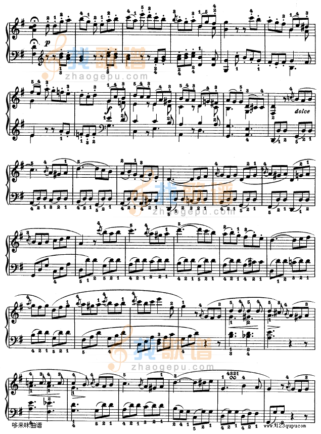 第十九钢琴奏鸣曲-（Op.49 No.1）-贝多芬