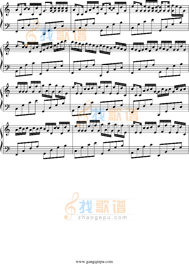 卡农-完美简单版