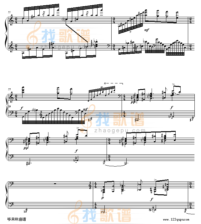 水妖(Gaspard de la Nuit- 1. Ondine.Lent)-拉威尔-Ravel