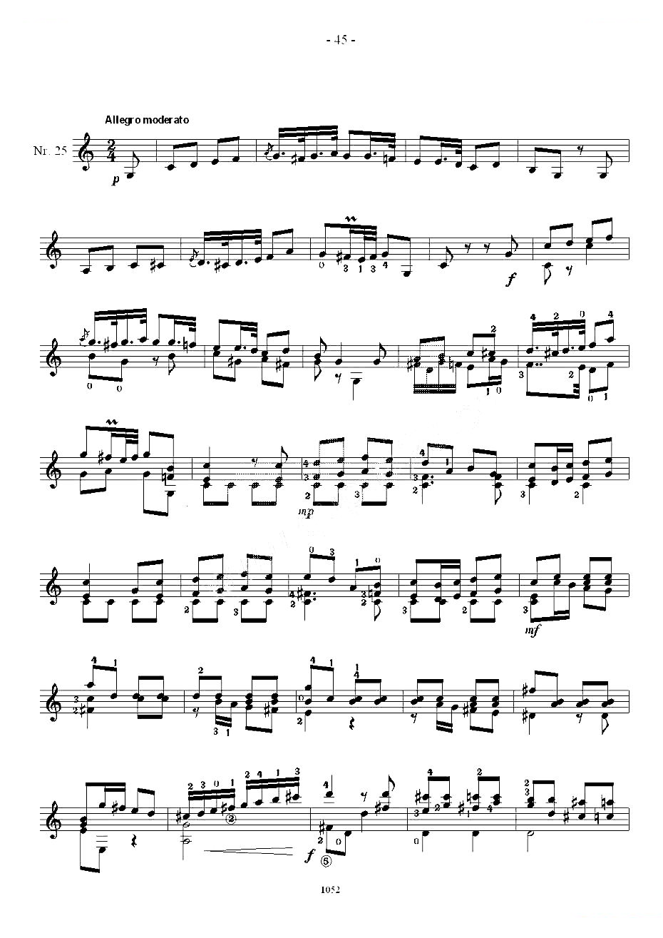 索尔·克斯特26首练习曲之21——26