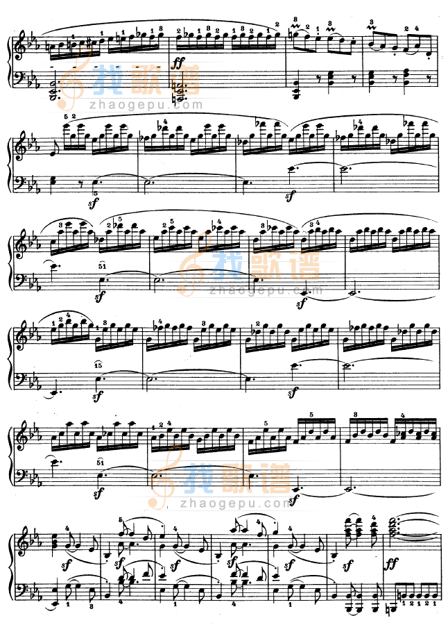 降E大调第四钢琴奏鸣曲-Op.7