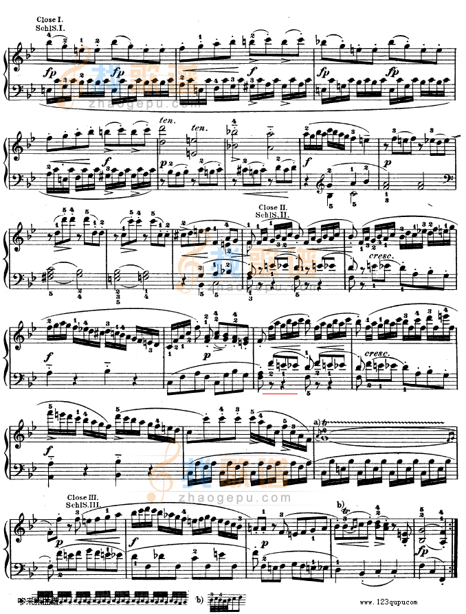 降B大调奏鸣曲 kv333-莫扎特