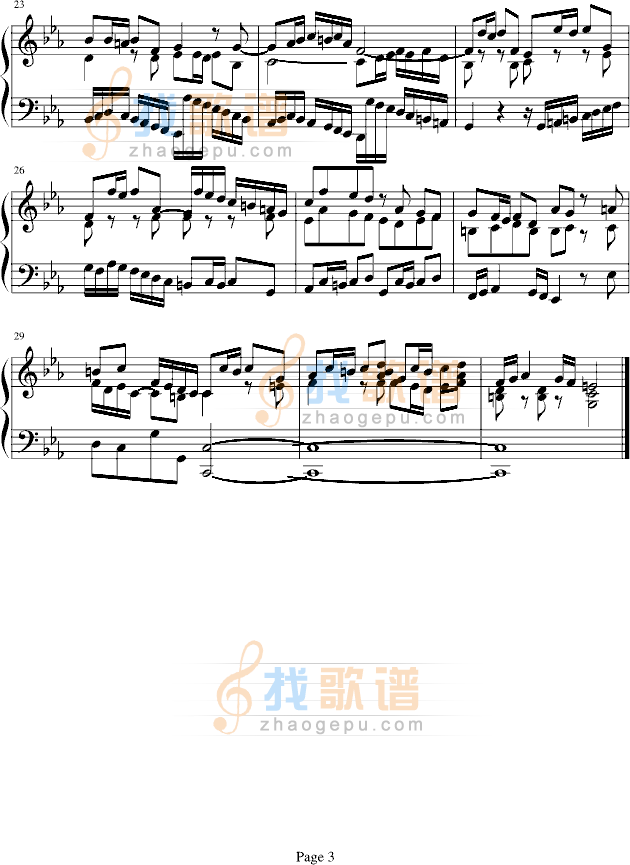 十二平均律BWV847赋格