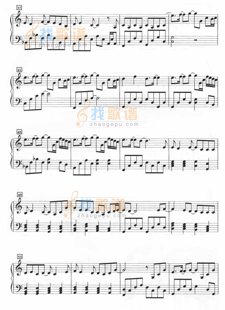 热带雨林（钢琴谱）[不同版本]