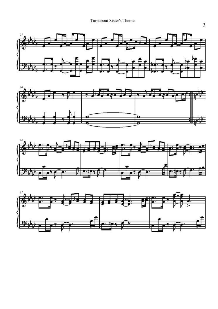 Turnabout Sisters Theme