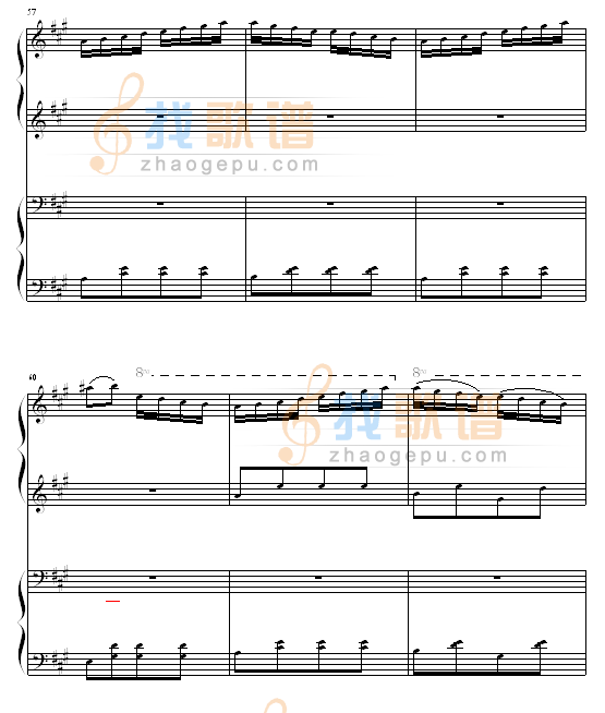 土耳其进行曲四手联弹