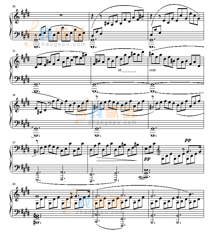 贝多芬月光第一乐章