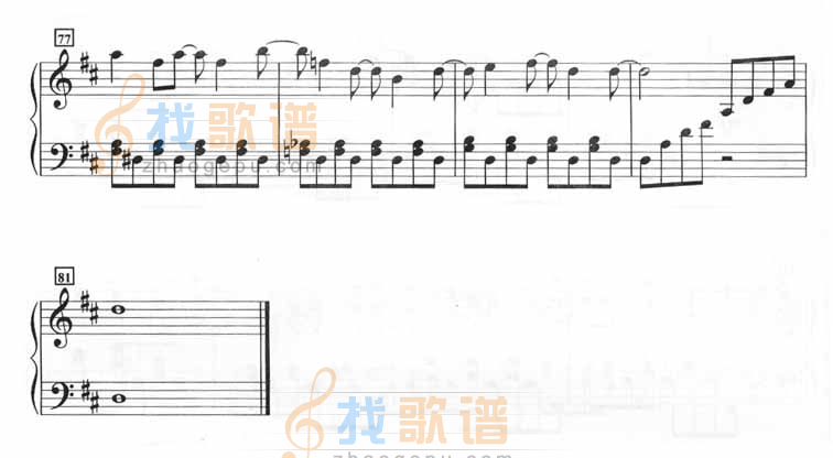 H.B.O（钢琴伴奏谱）