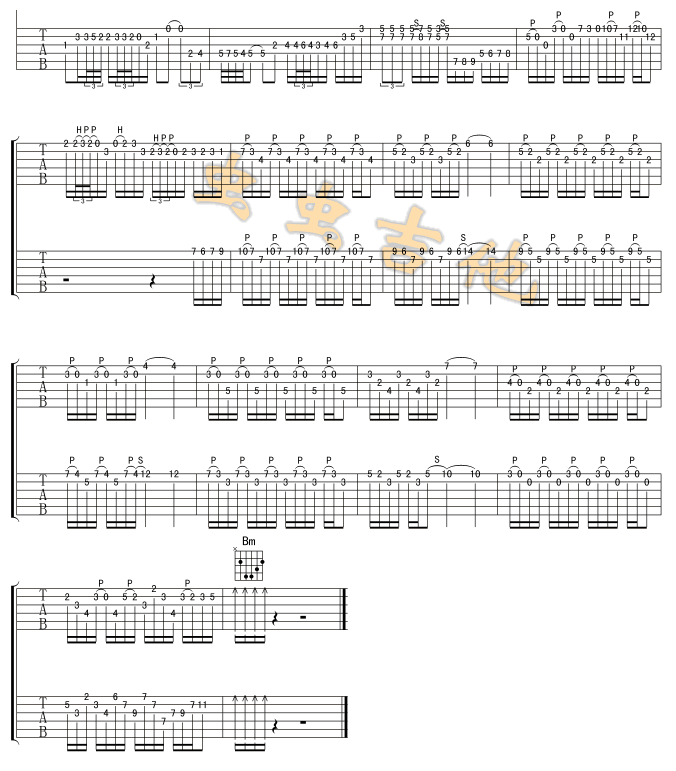 Hotel California 加州旅馆吉他谱( 六)-