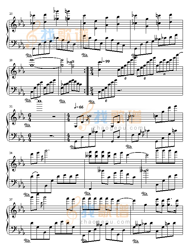 深情地倾诉-C小调钢琴曲