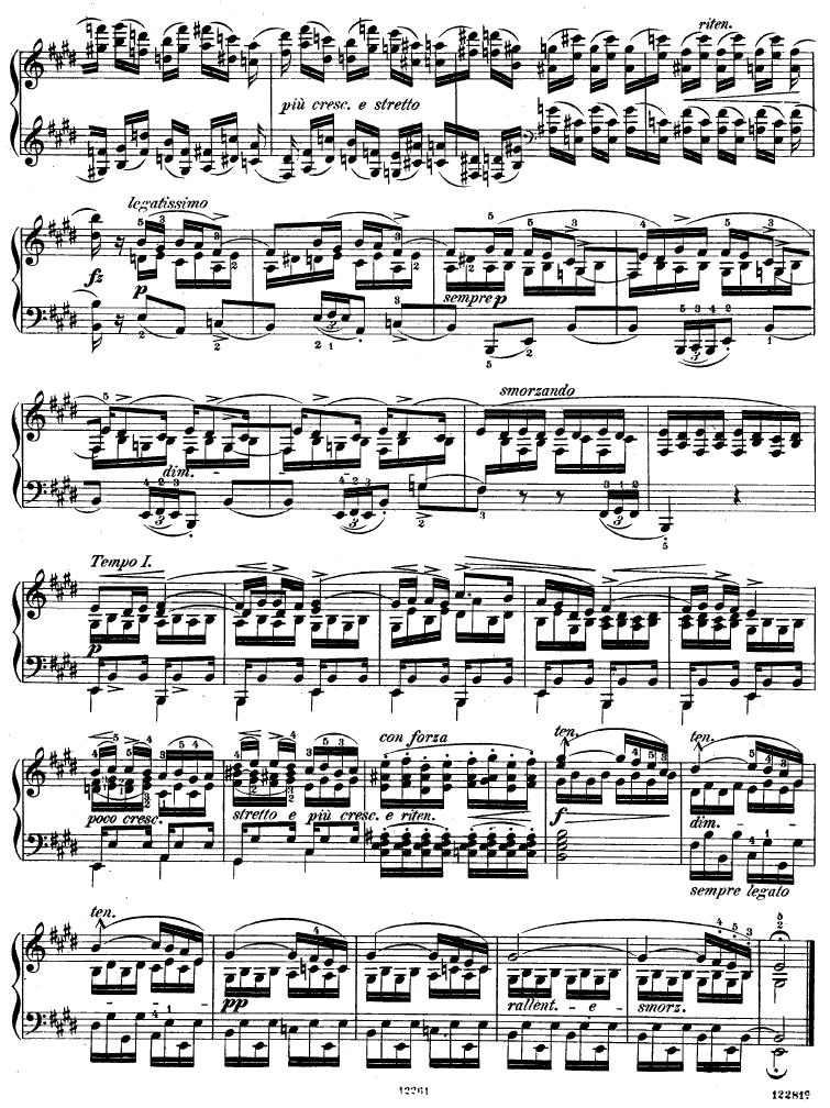 练习曲OP10No3离别
