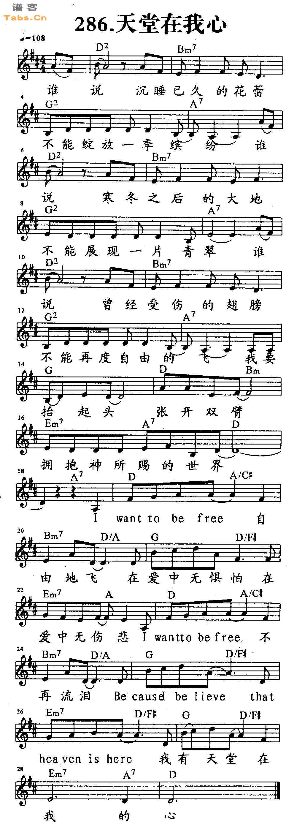 天堂在我心 	