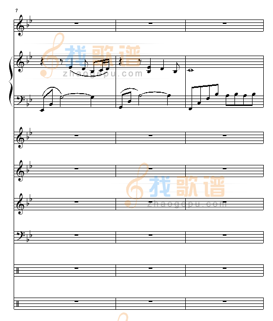 安静The One演唱会版（总谱）
