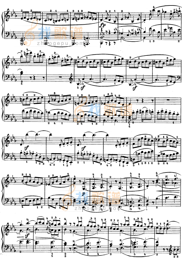 降E大调第四钢琴奏鸣曲-Op.7