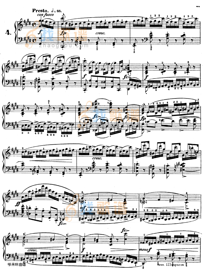 练习曲OP.10 - No4-肖邦