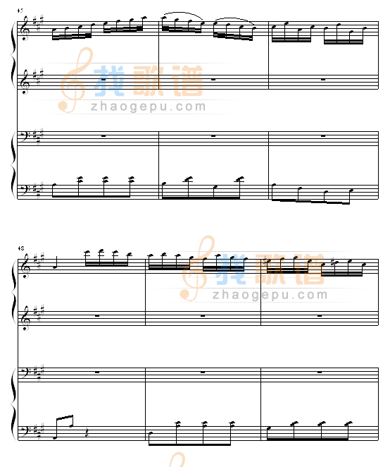土耳其进行曲四手联弹