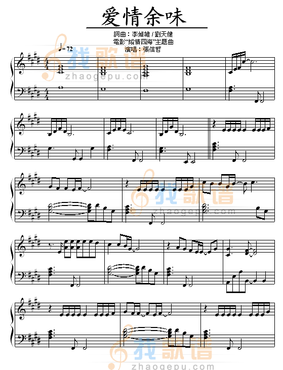 爱情余味-张信哲