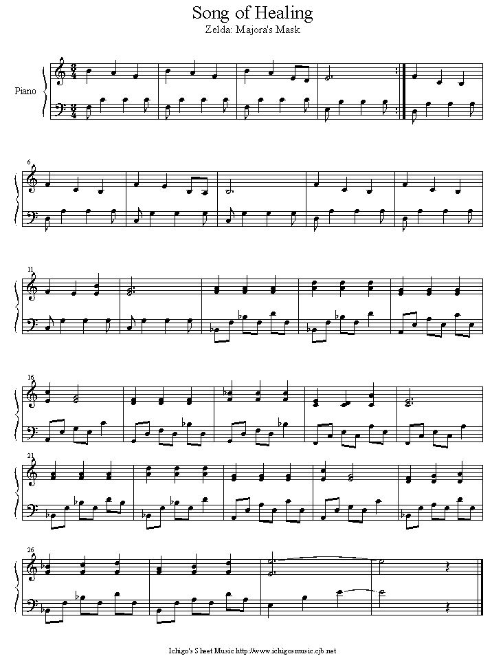 Song of healing