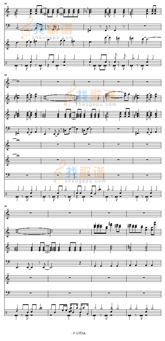 LYDIA总谱