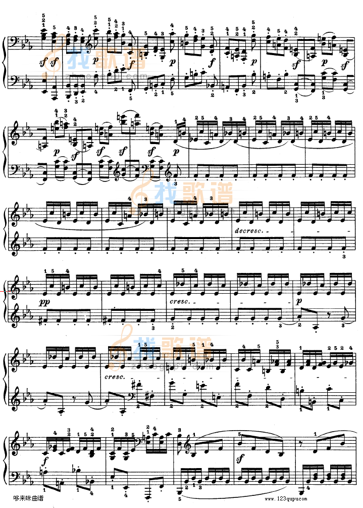 第十三钢琴奏鸣曲-（Op.27 No.1）-贝多芬