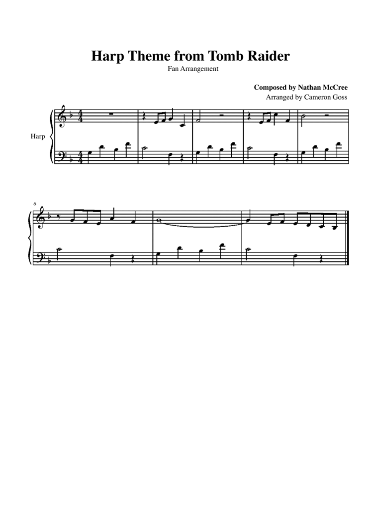 Tomb Raider - Harp Theme