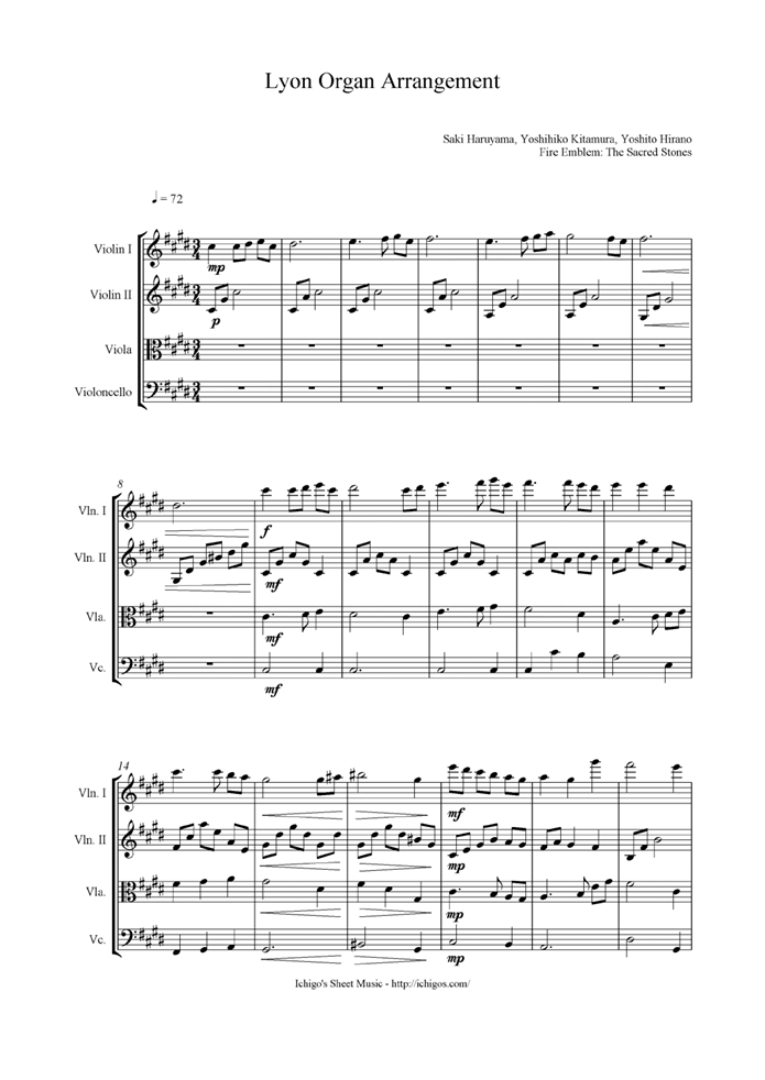Lyon Organ Arrangement