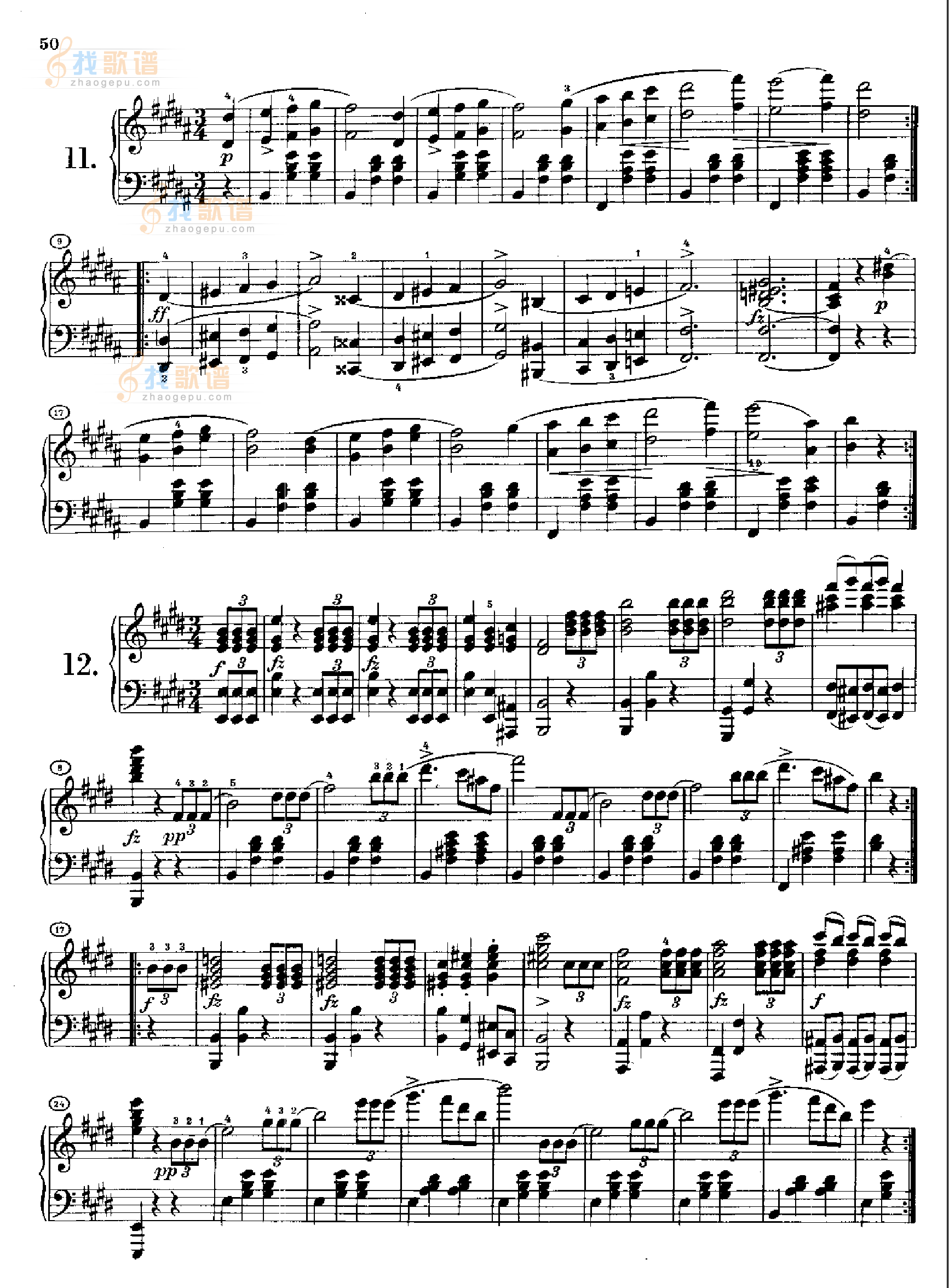 12首圆舞曲Opus18.D145