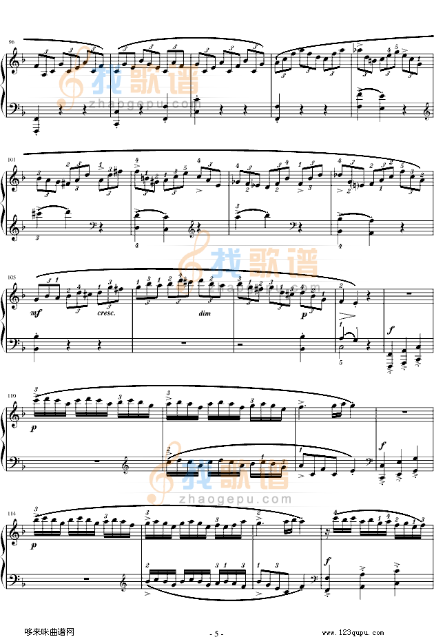 莫扎特F大调钢琴奏鸣曲 K280-莫扎特