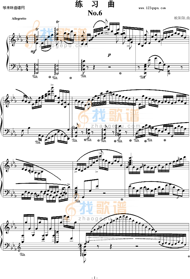 练习曲No.6-欧阳阳.