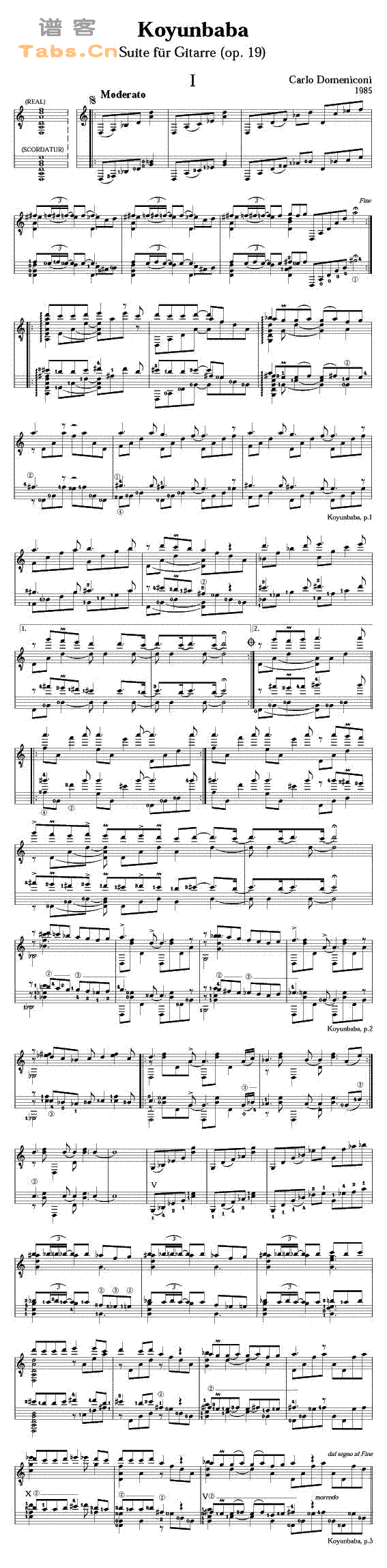 科庸巴巴 Koyunbaba 羊儿之爹组曲 第一乐章 OP.19	