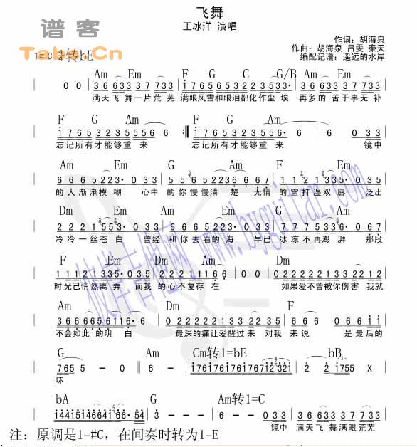 飞舞 和弦版