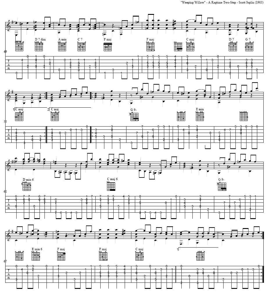 Weeping Willow吉他谱( 六)