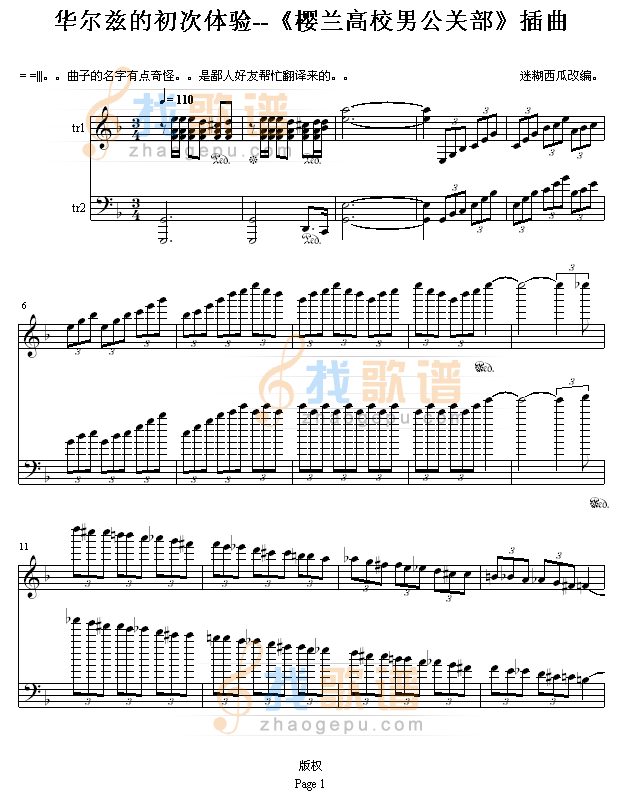 华尔兹的初次体验