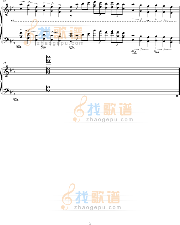 相遇_Eb 大调版