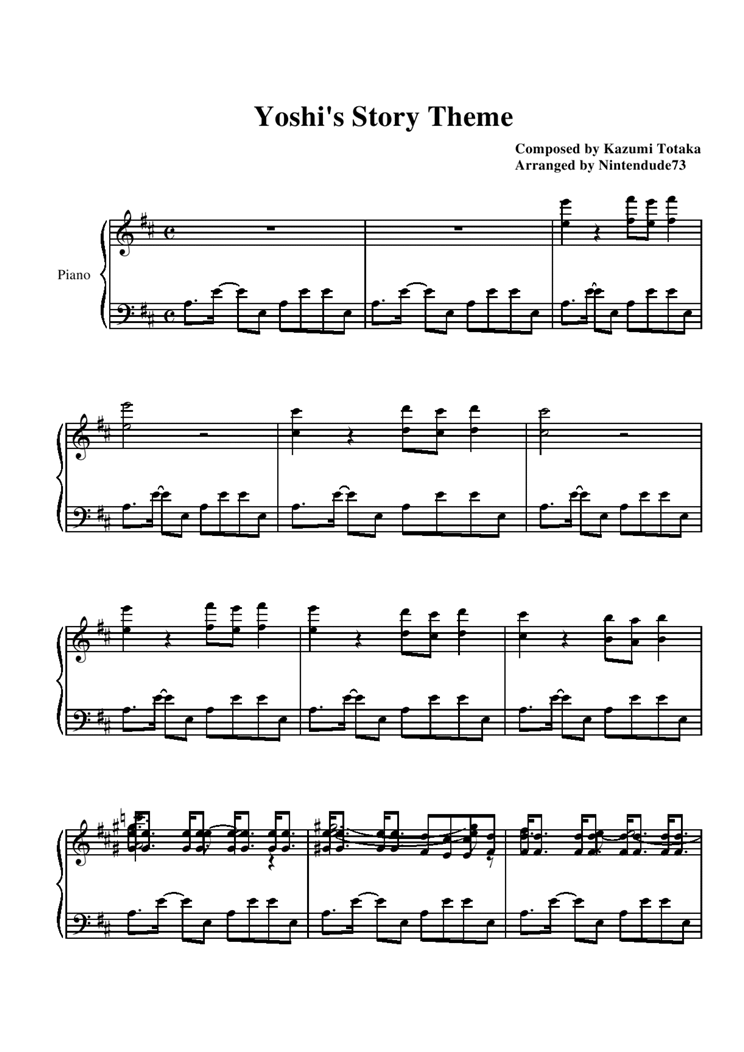 Yoshi Story - Main Theme