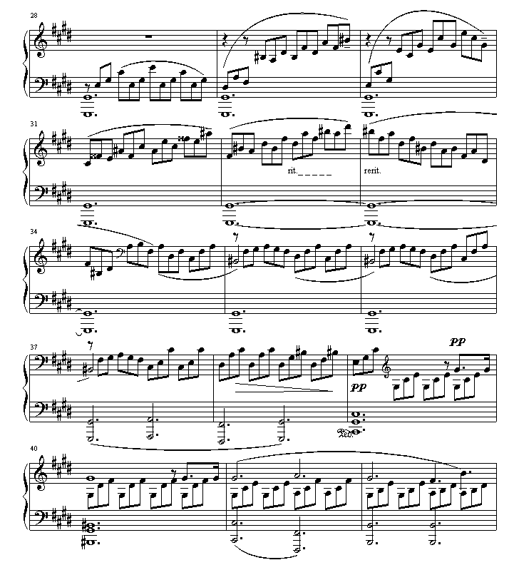 贝多芬月光第一乐章