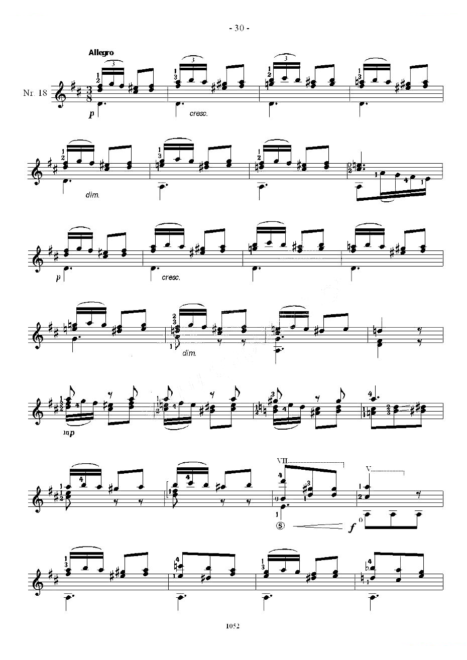 索尔·克斯特26首练习曲之16——20