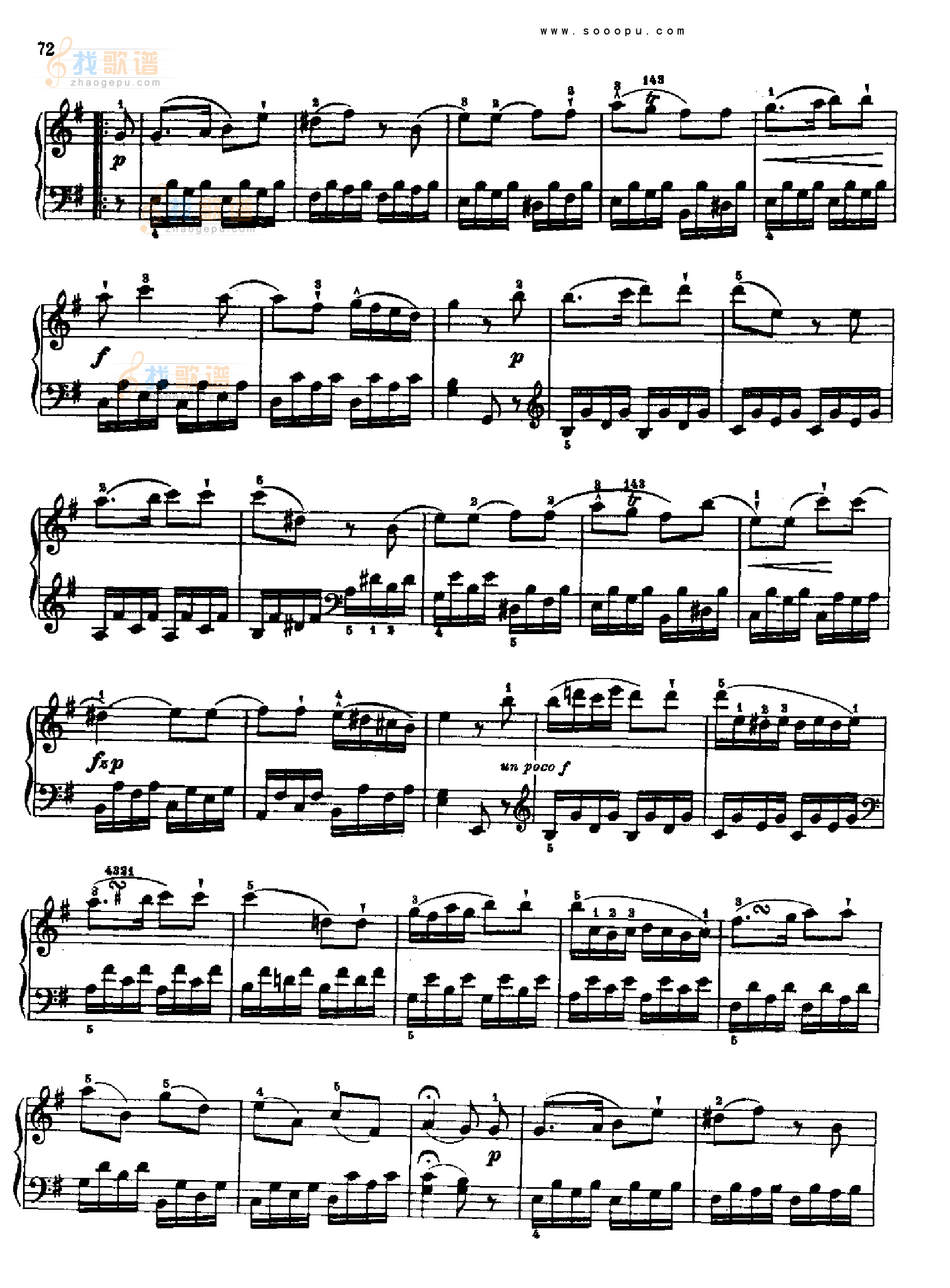 奏鸣曲八1778年出版