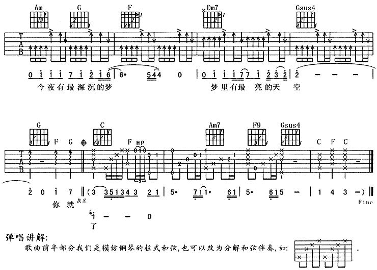 你就像个小孩吉他谱( 六)-