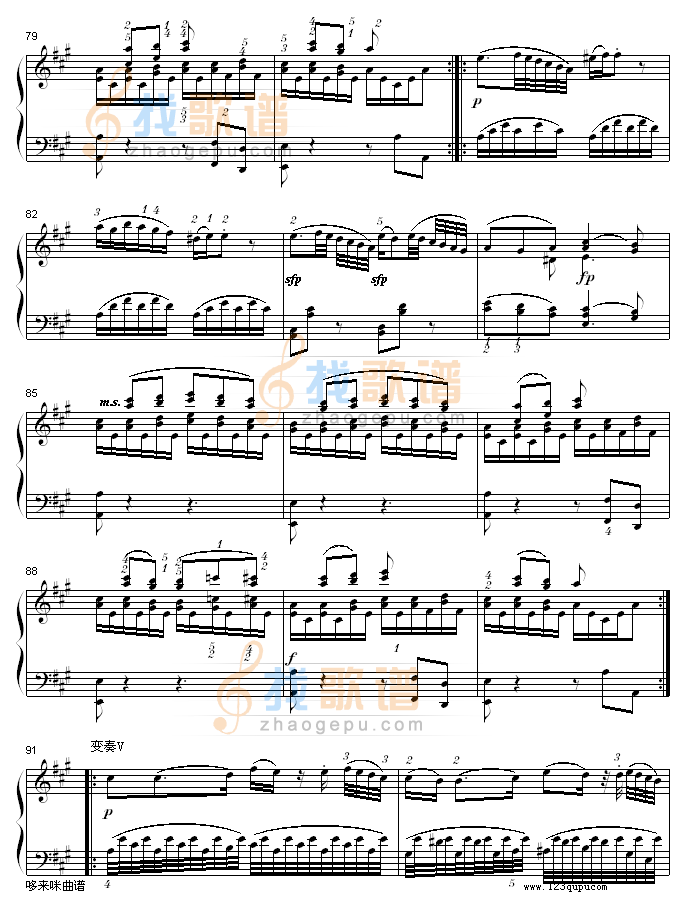 A大调钢琴奏鸣曲K331-寒风-莫扎特