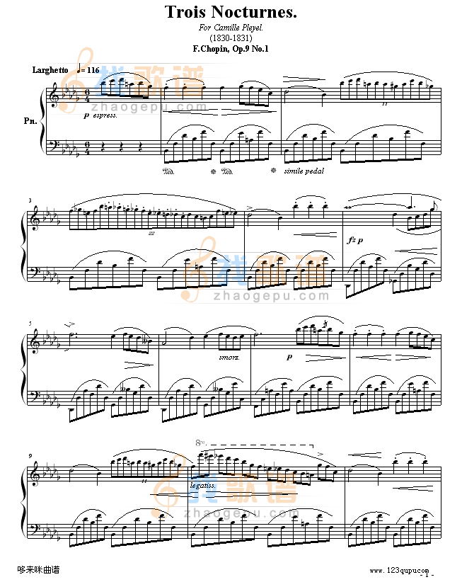 降b小调夜曲-肖邦