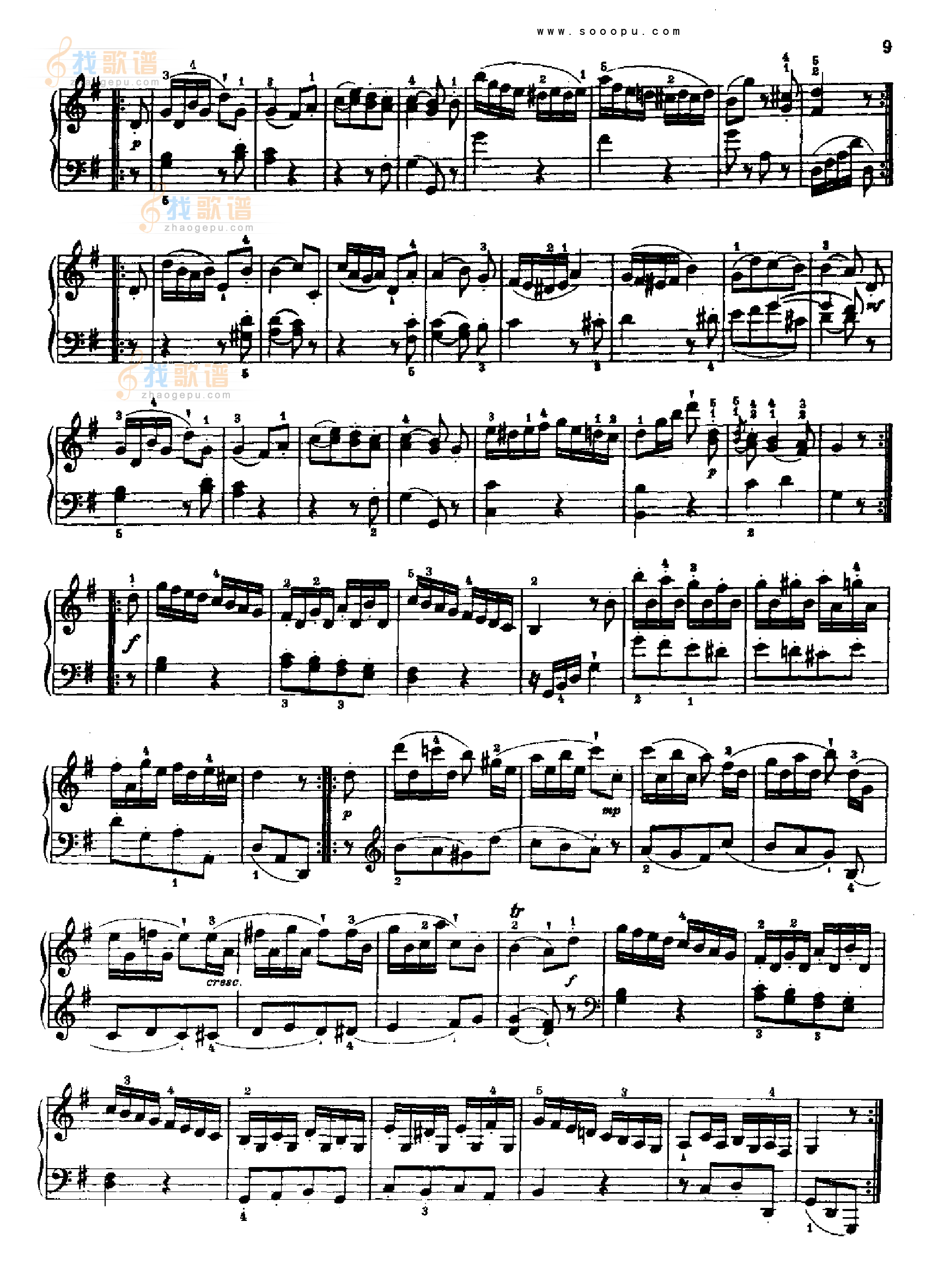 奏鸣曲一1776年出版