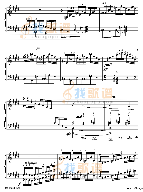 E大调练习曲-莫什科夫斯基