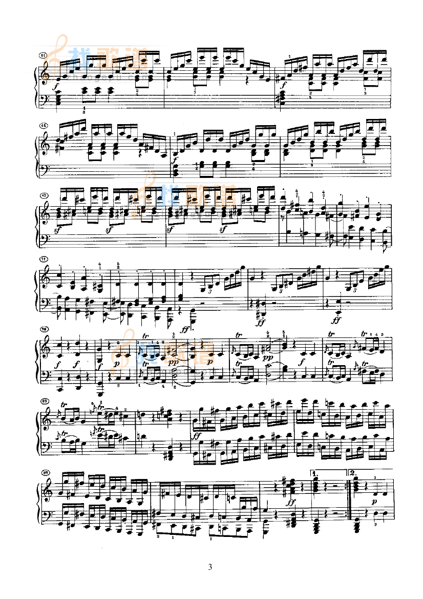 奏鸣曲(Opus2 Nr.3)