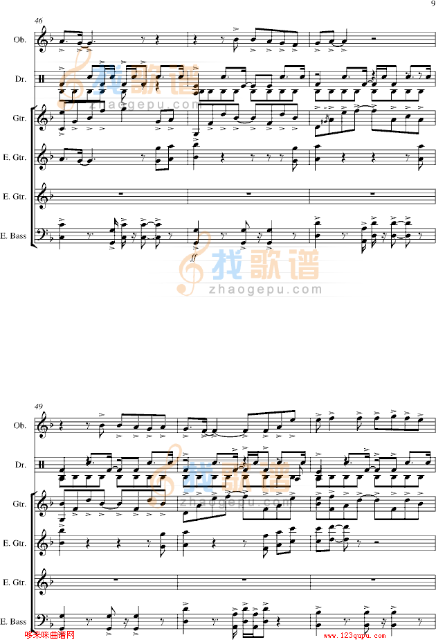 一路向北-总谱-manle版-周杰伦