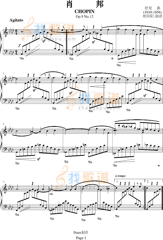 肖邦Op.9 No.12
