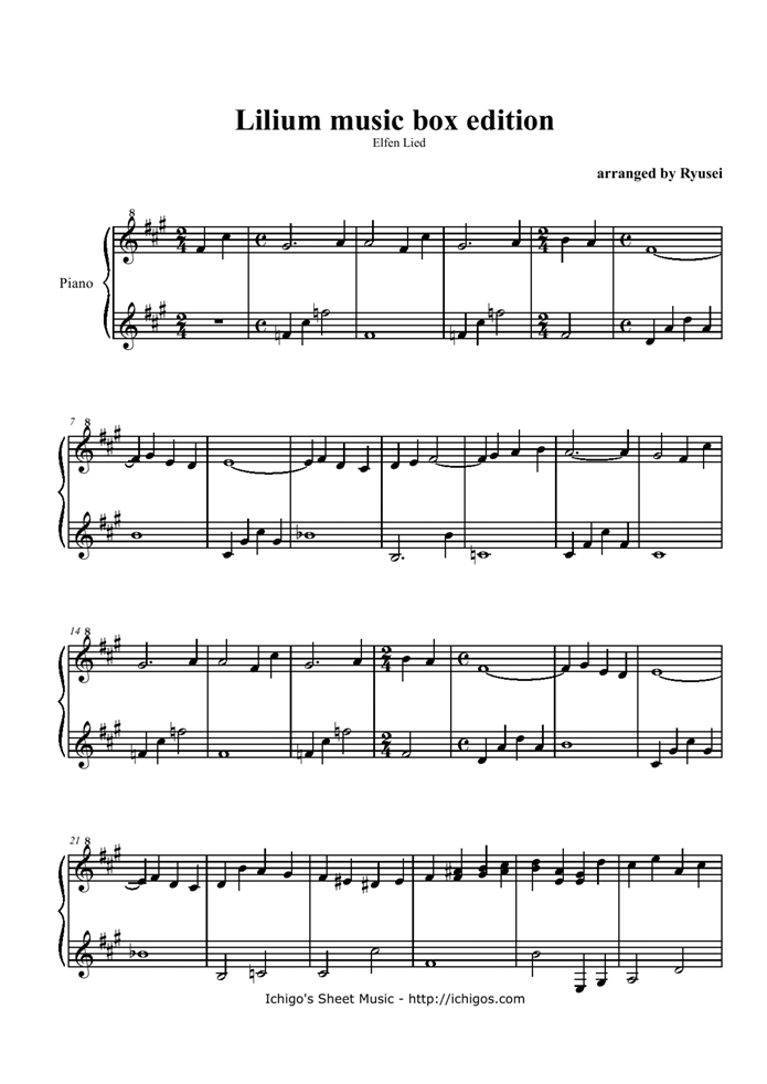 Lilium Music Box Version