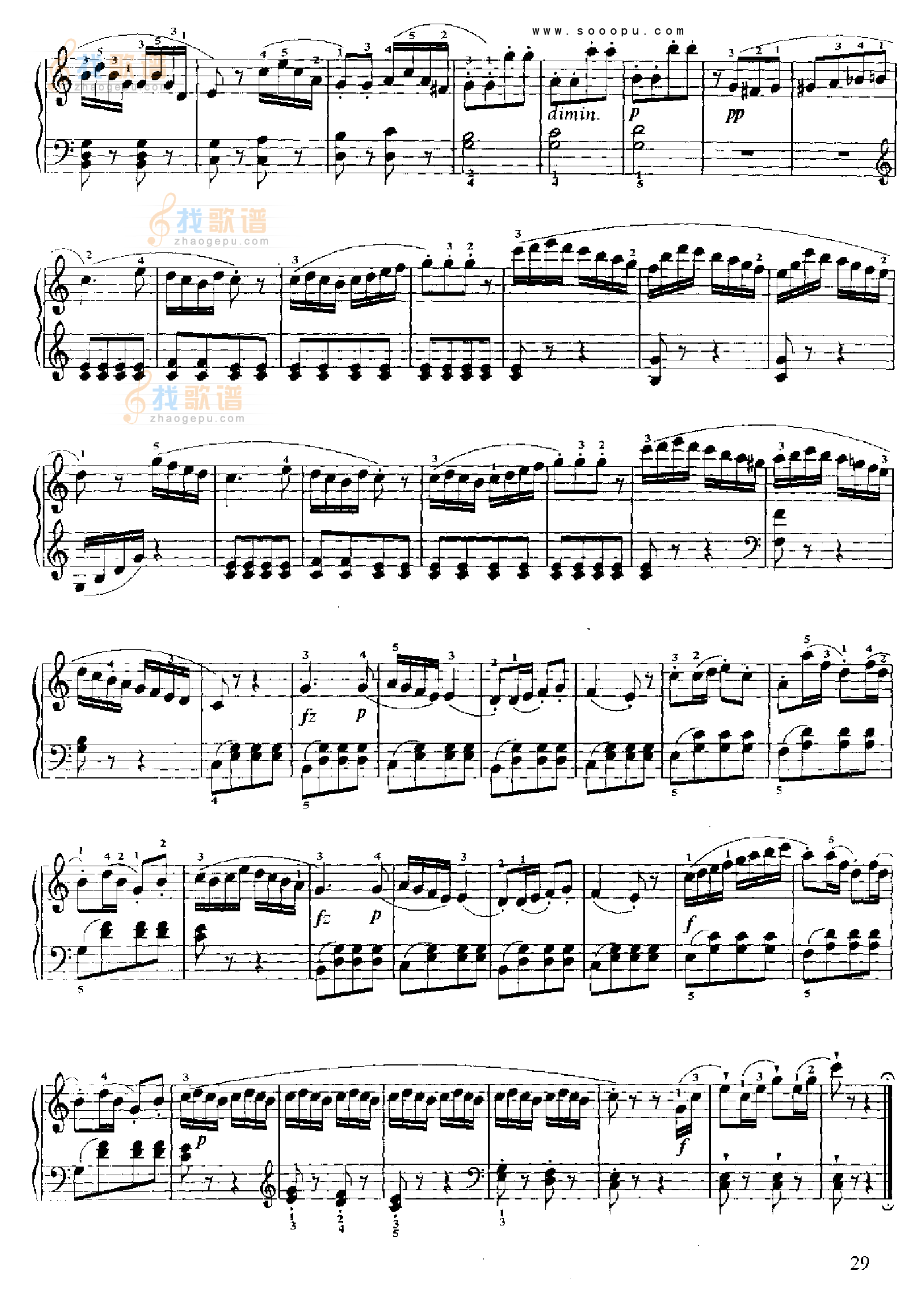 小奏鸣曲(Op.36 No.3)
