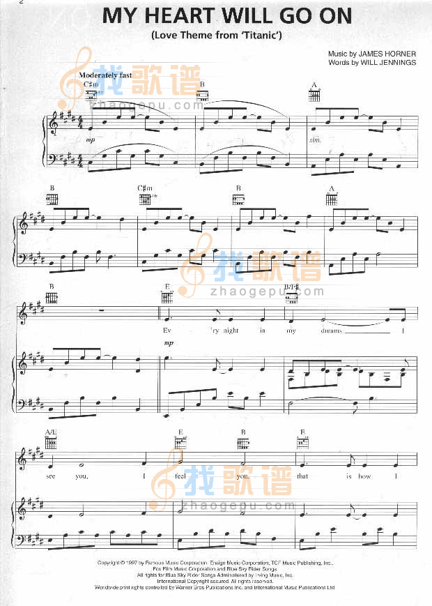 My Heart Will Go On－铁达尼号（影视）[完整版]